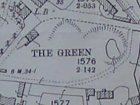 Ordnance Survey map showing the shop had been extended to become the office and stores.